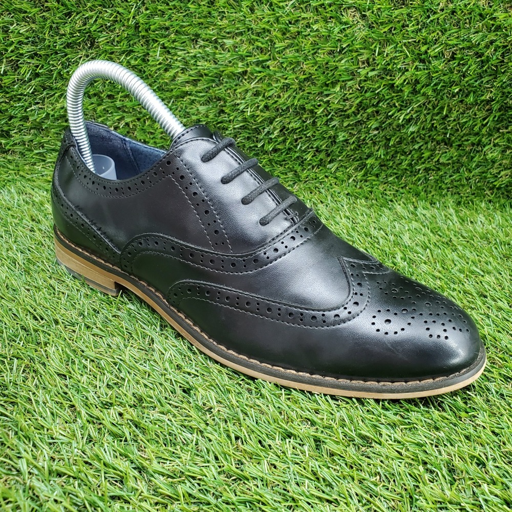 Bruno Marc Prince K2 SIZE 5 Big Kid Boys Wingtip Oxford Dress Shoes Black